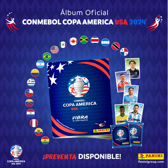PREVENTA DE ALBUM OFICIAL CONMEBOL COPA AMERICA