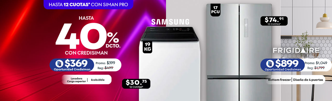 Hasta 40% de descuento