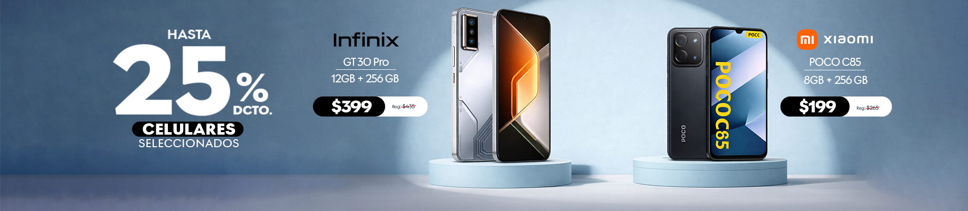 25% de descuento en celulares 