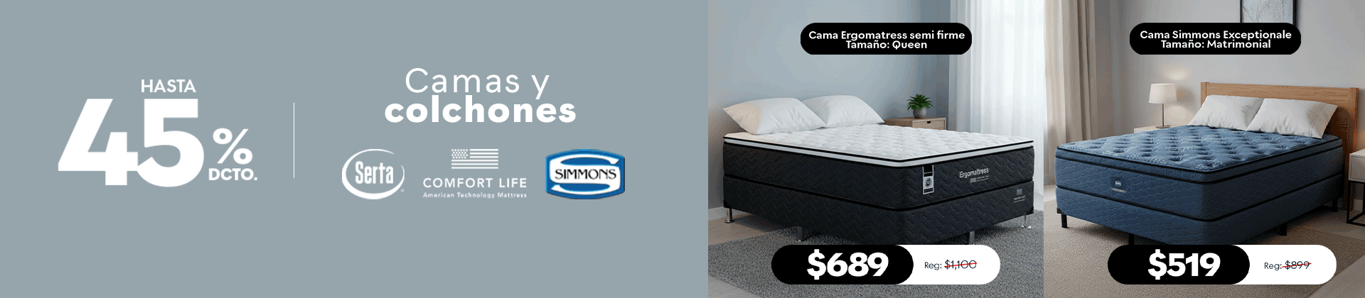 Hasta 45% de descuento