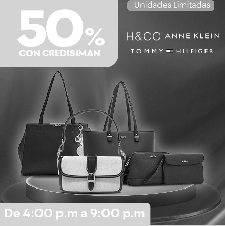50% de descuento en carteras