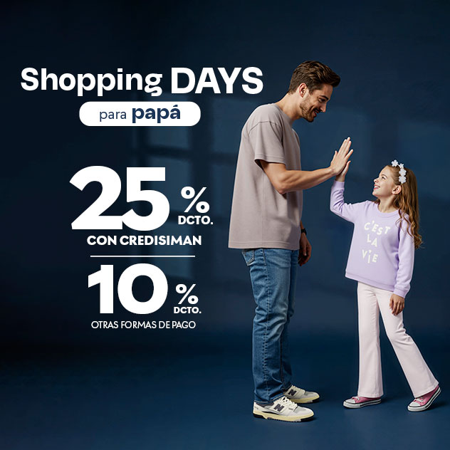 Shopping days para papá
